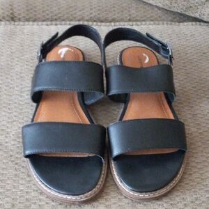 Lucky Brand Black Strappy Sandals Sz. 9.5